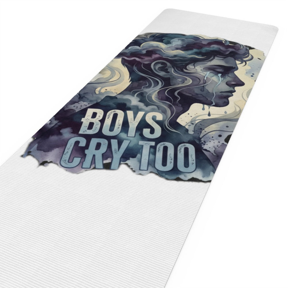 Boys Cry Too Luxury Yoga Mat - Premium Non-Slip Rubber Yoga Mat