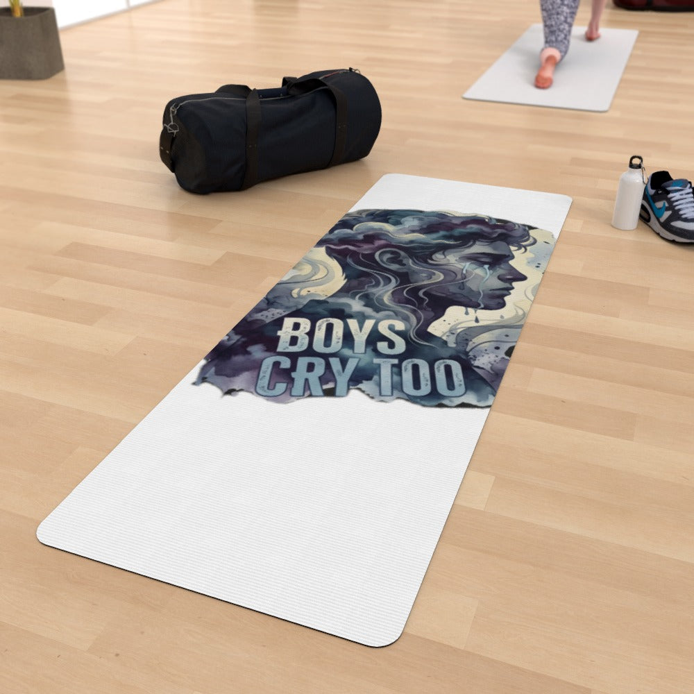 Boys Cry Too Luxury Yoga Mat - Premium Non-Slip Rubber Yoga Mat